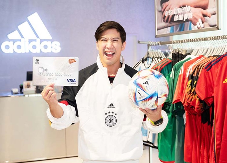 เคทีซี จับมือวีซ่ามอบโปรพิเศษต้อนรับมหกรรมฟุตบอลโลก 2022 ที่ร้าน “อาดิดาส”